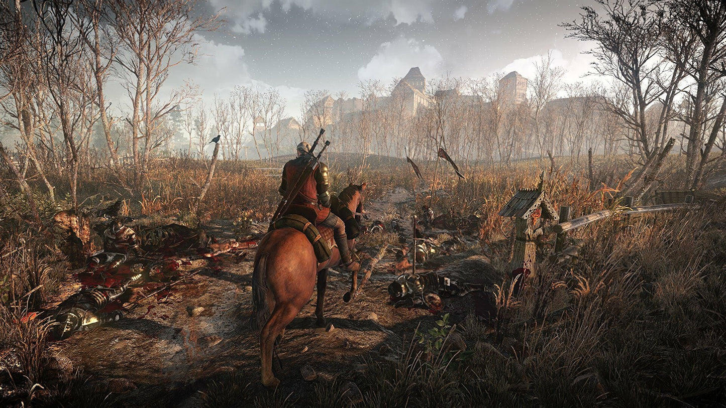 Detailed image of The Witcher 3: Wild Hunt video game case with artwork and logo, from Oblivion Shop.