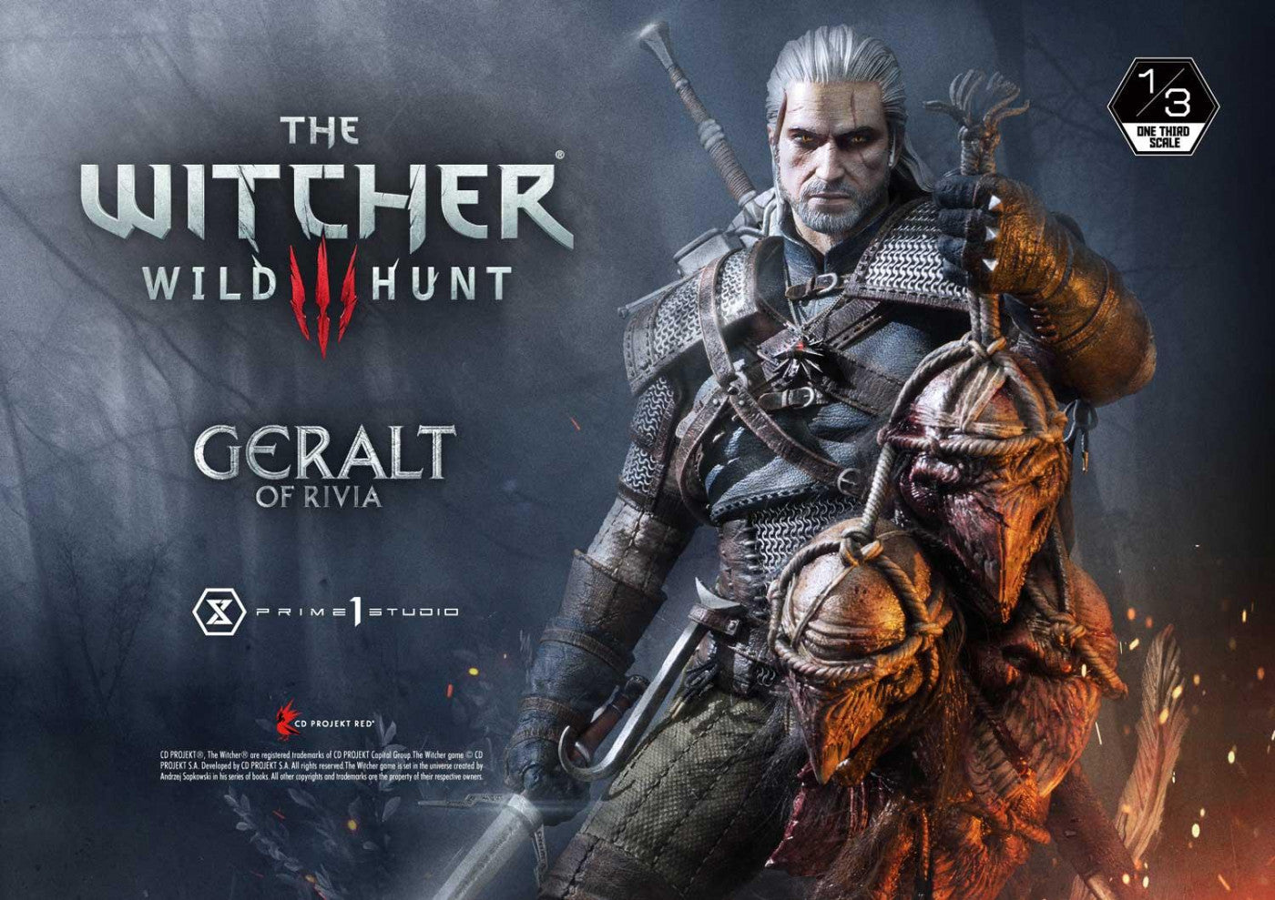 Detailed image of The Witcher 3: Wild Hunt game box by Oblivion Shop, featuring artwork and title on the front.